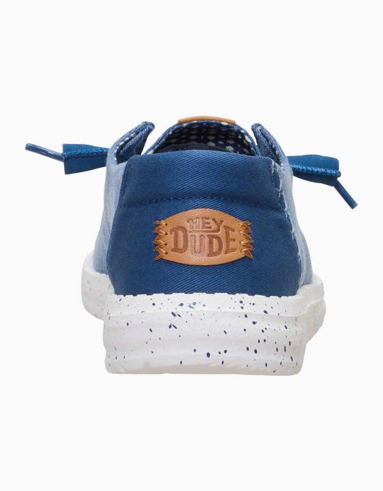 HEYDUDE Wendy Chambray Textile Women's Ensign Blue Loafers