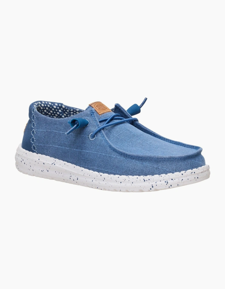 HEYDUDE Wendy Chambray Textile Women's Ensign Blue Loafers