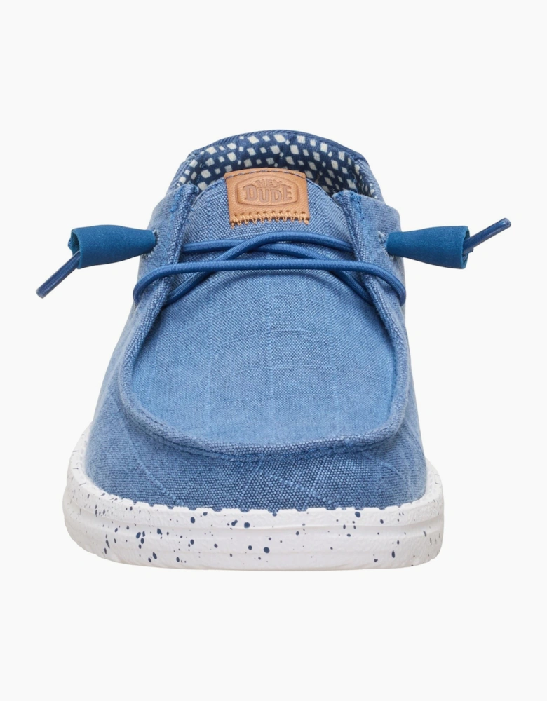 HEYDUDE Wendy Chambray Textile Women's Ensign Blue Loafers