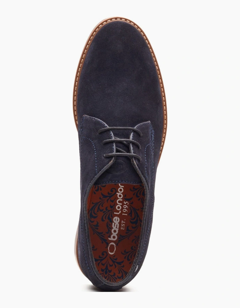 London Strand Lace Up Leather Men's Navy Lace-Up Shoes