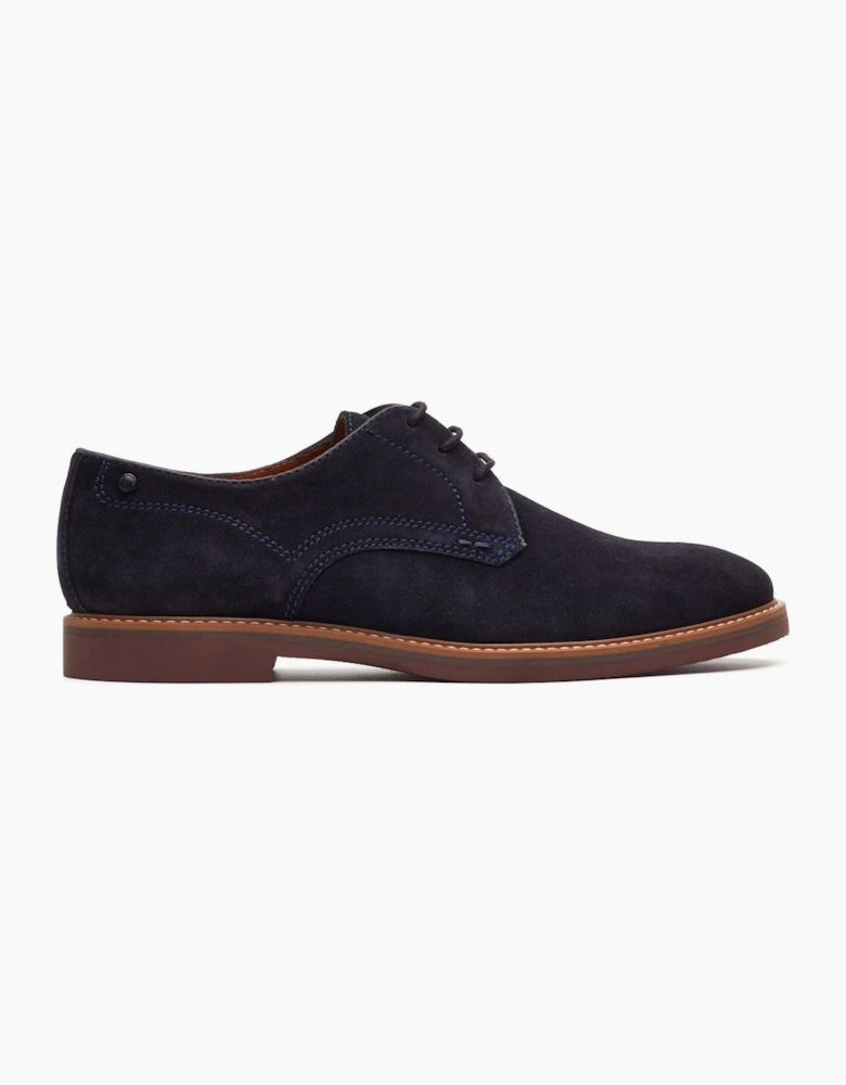 London Strand Lace Up Leather Men's Navy Lace-Up Shoes