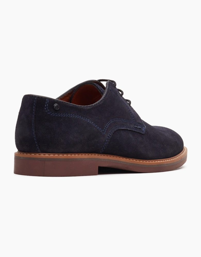 London Strand Lace Up Leather Men's Navy Lace-Up Shoes