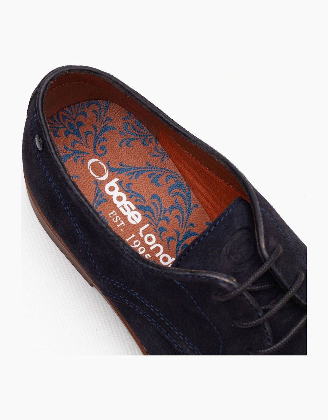 London Strand Lace Up Leather Men's Navy Lace-Up Shoes