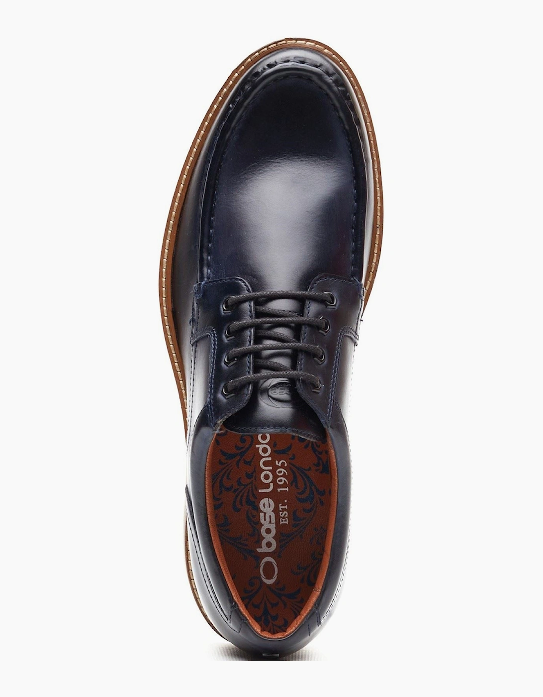 London Langdon Leather Men's Navy Boat Shoes