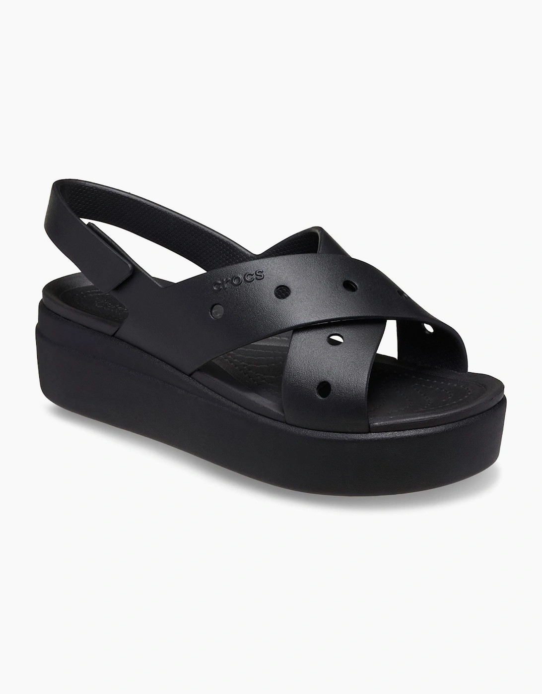 Women's Crocs Brooklyn 4U EVA Women's Black Sandals - Size: 6