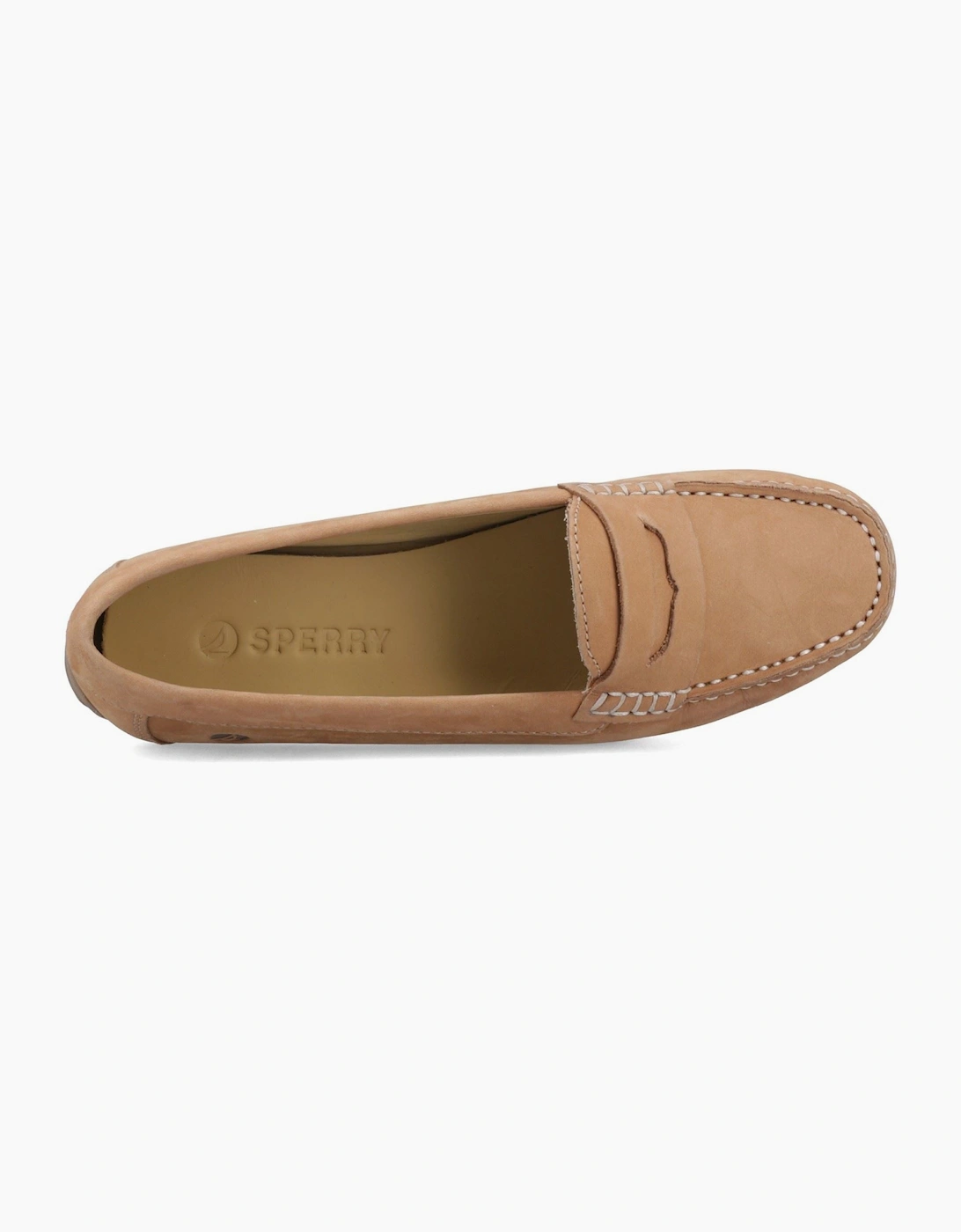 Sperry Tubarao Slip On Nubuck Women's Tan Moccasins Shoes