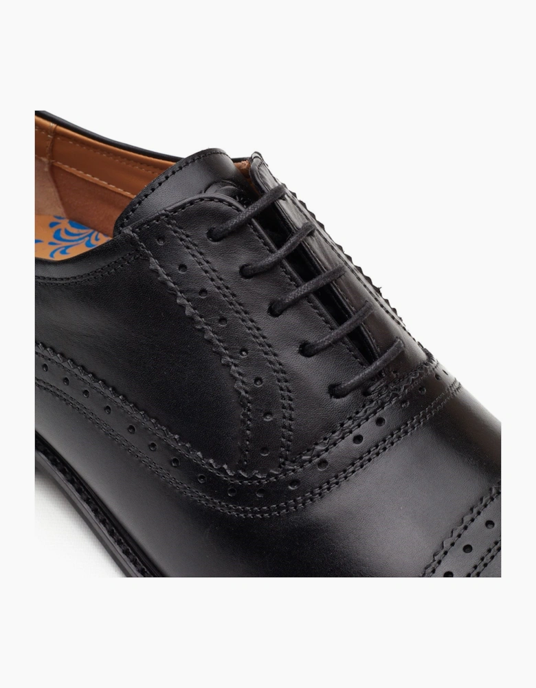 London Ascot Oxford Leather Men's Black Oxford Shoes