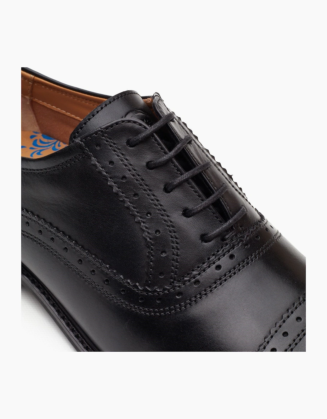 London Ascot Oxford Leather Men's Black Oxford Shoes