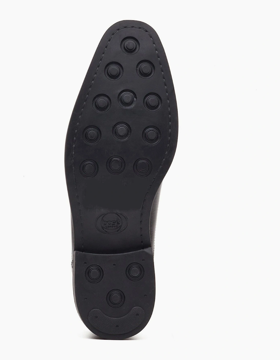 London Ascot Oxford Leather Men's Black Oxford Shoes