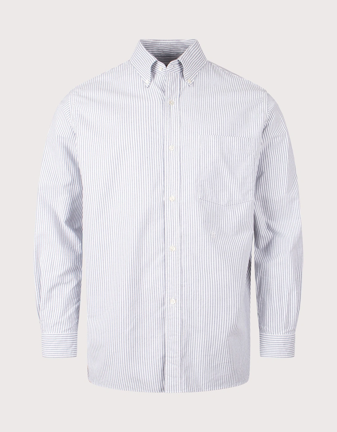Relaxed Fit Button Down Stripe Wind Shirt, 4 of 3