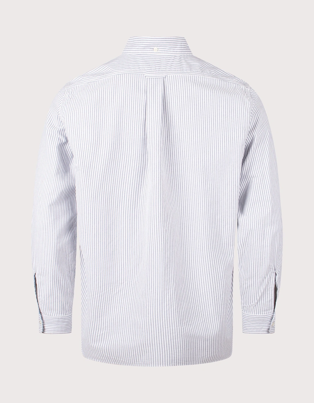 Relaxed Fit Button Down Stripe Wind Shirt