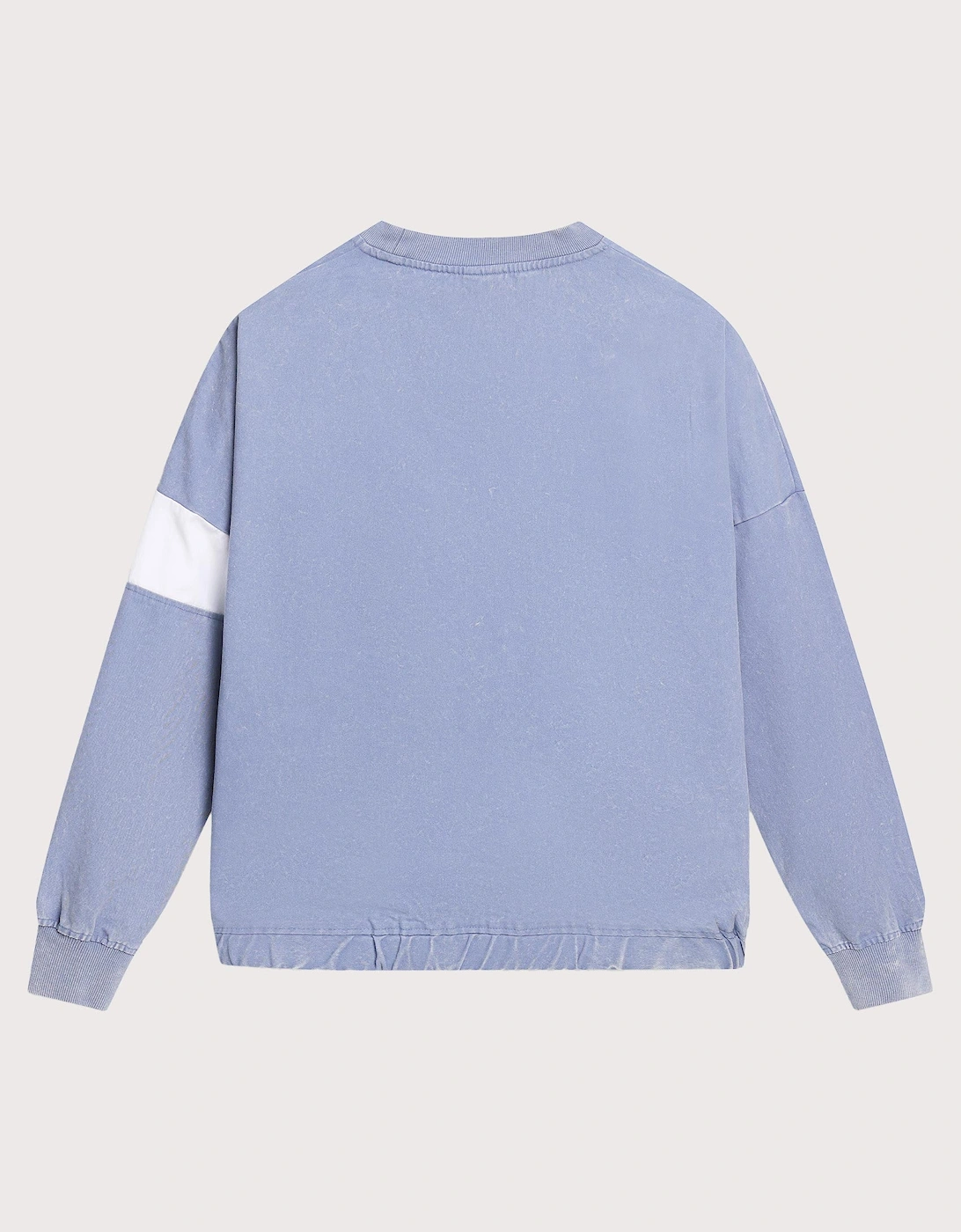 Relaxed Fit Washed Diamond Drill Sweatshirt