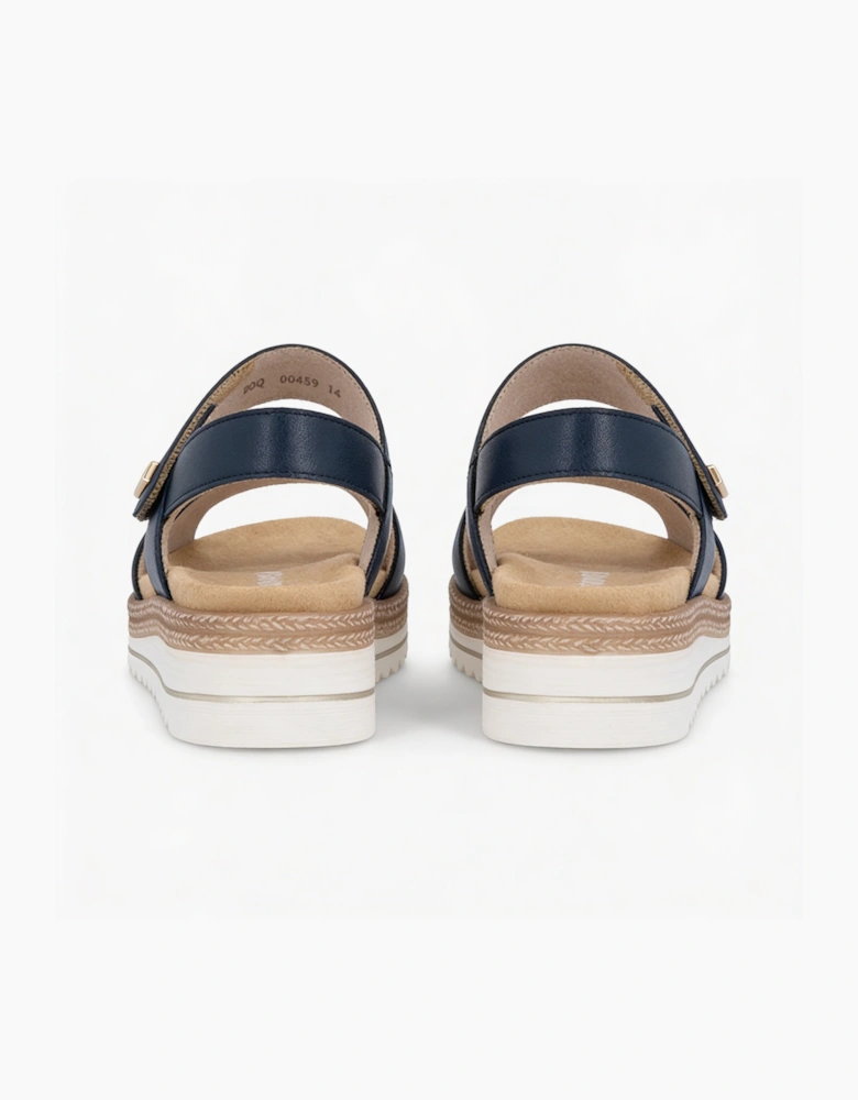 D0Q59 Womens Ankle Strap Sandals Blue