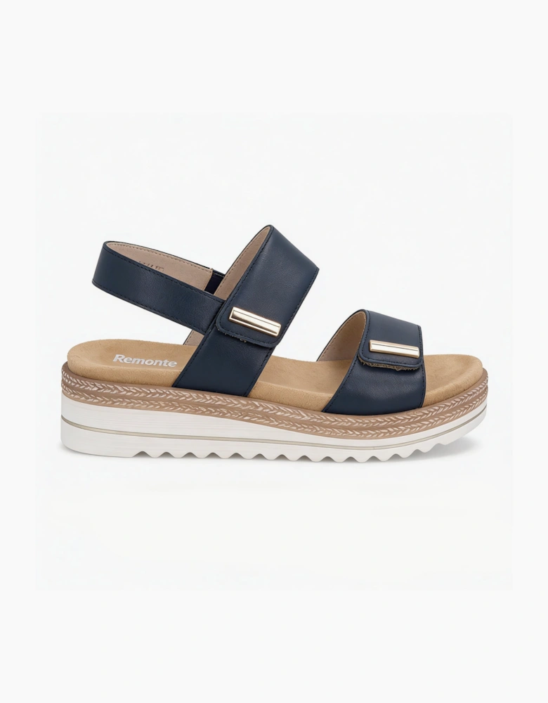 D0Q59 Womens Ankle Strap Sandals Blue