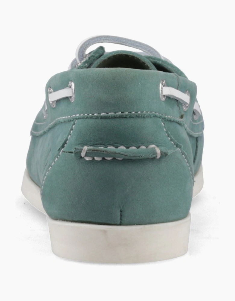 Sperry Balboa 2 Eye Boat Nubuck Women's Green Boat Shoes