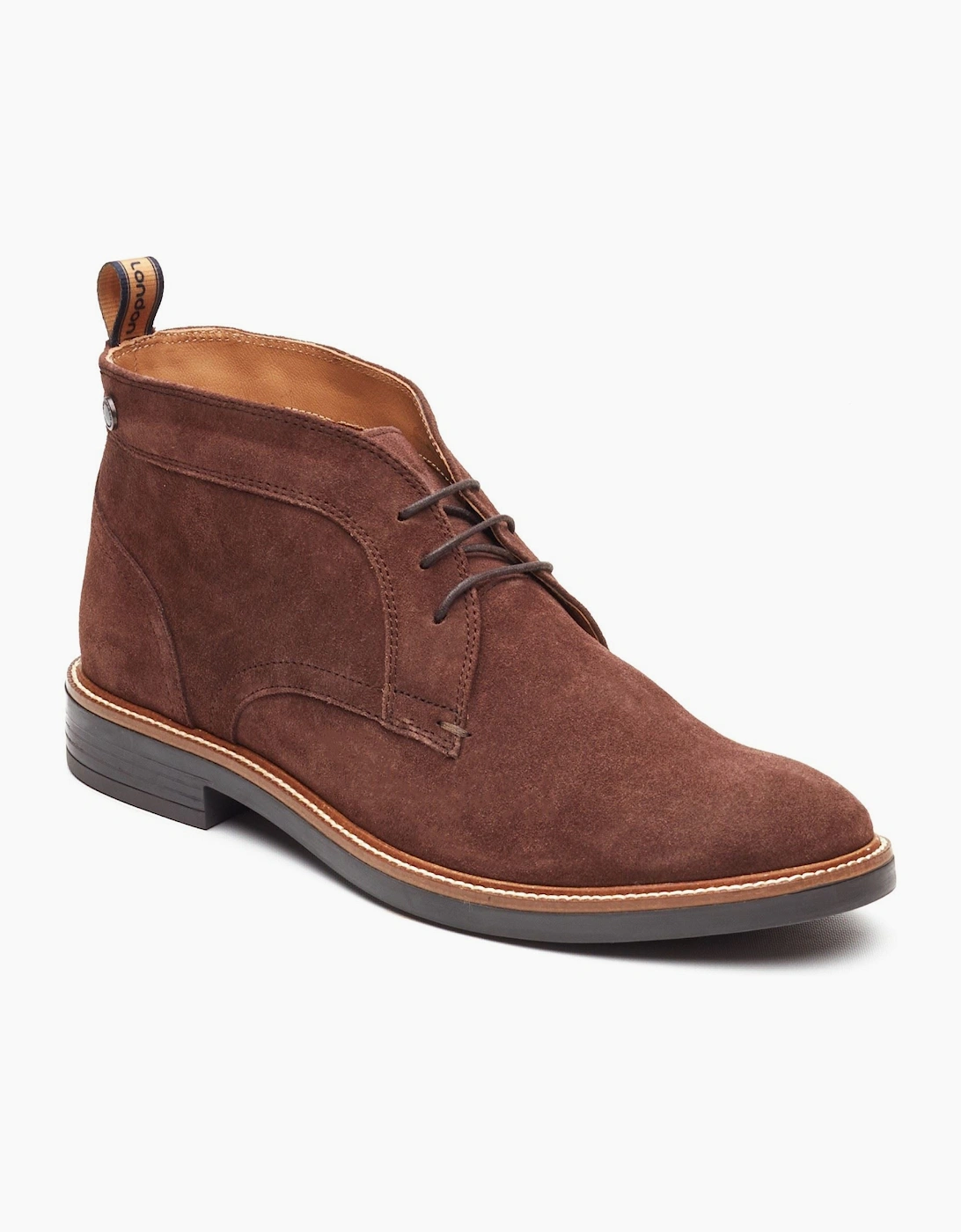 Base Men's Brown London Lincoln Chukka Leather Boots - Size: 7