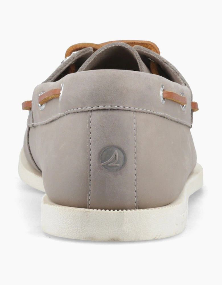 Sperry Tacoma 2 Eye Boat Leather Men's Grey Boat Shoes