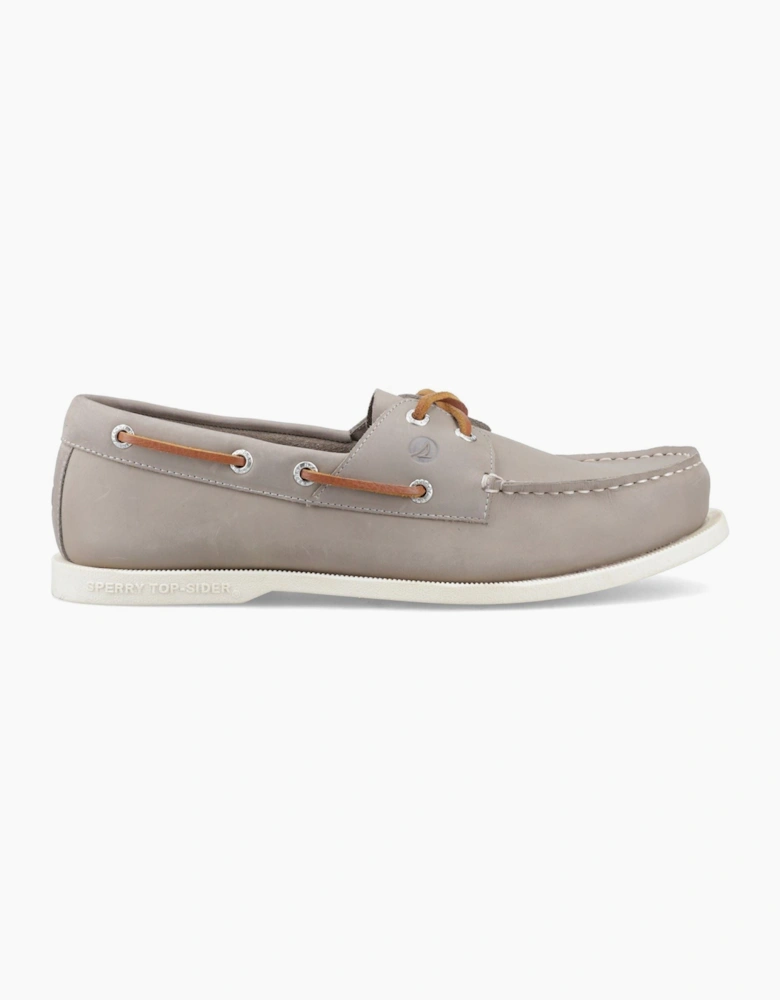 Sperry Tacoma 2 Eye Boat Leather Men's Grey Boat Shoes