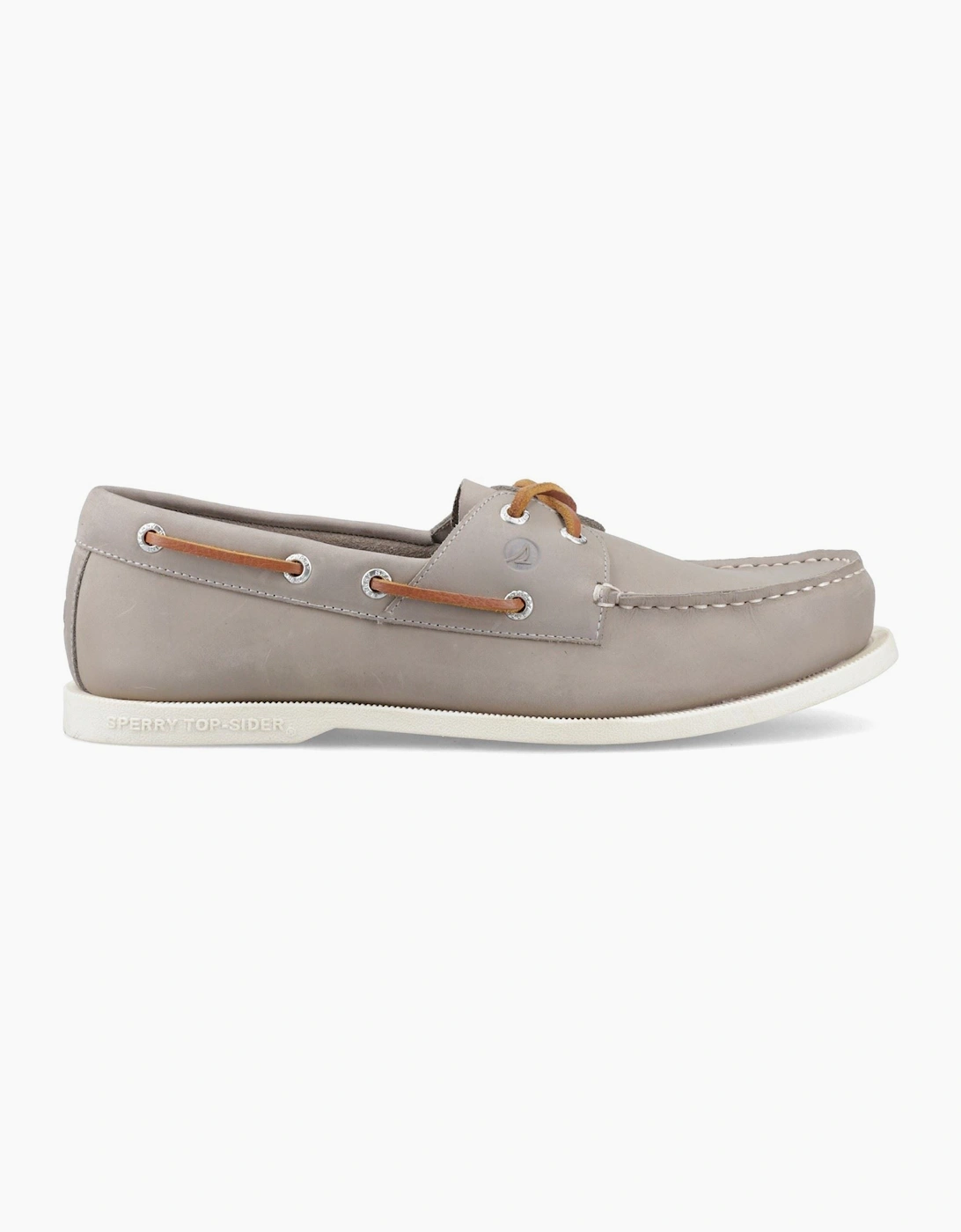 Sperry Tacoma 2 Eye Boat Leather Men's Grey Boat Shoes