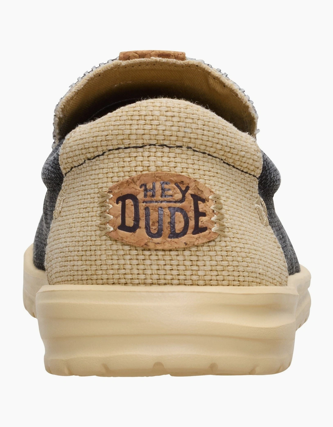 HEYDUDE Mikka Braided Textile Men's Black/Boulder Tan Loafers