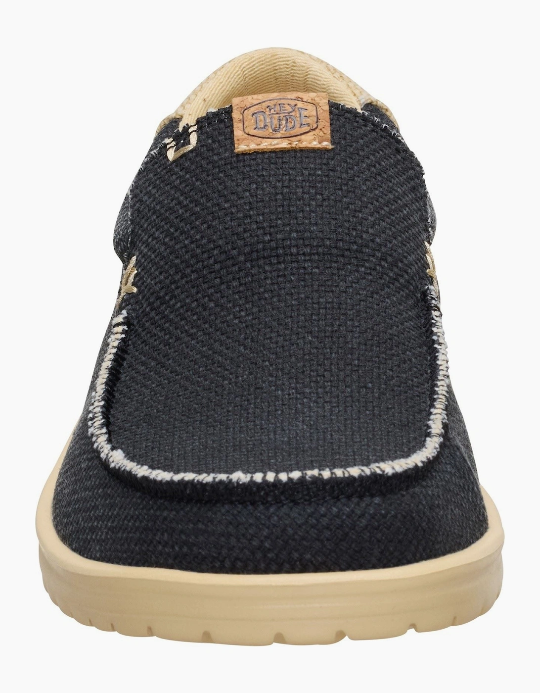 HEYDUDE Mikka Braided Textile Men's Black/Boulder Tan Loafers