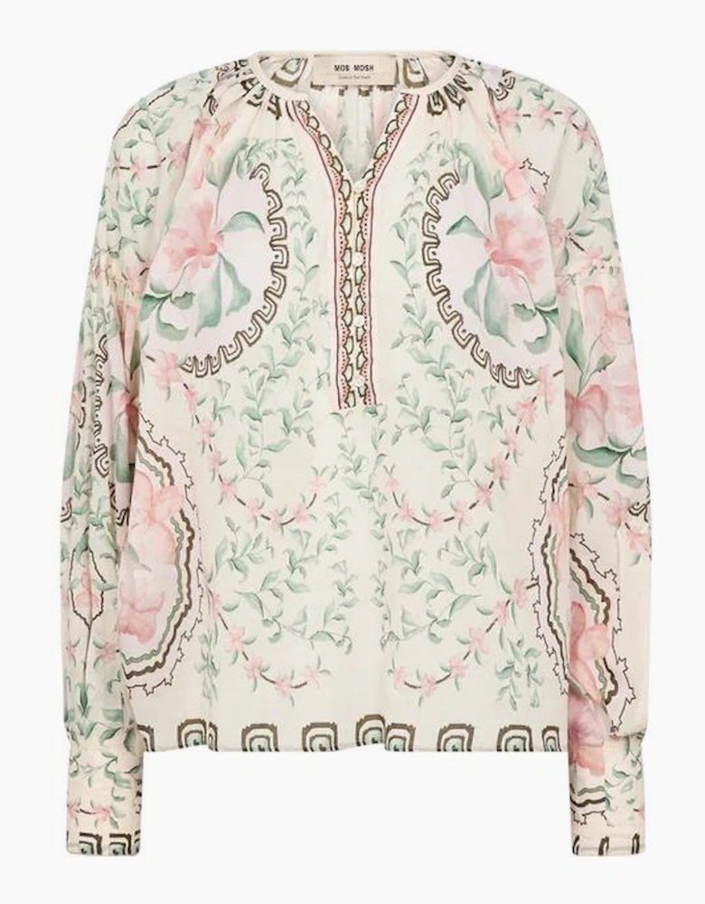 Wylde orchid blouse in turf green