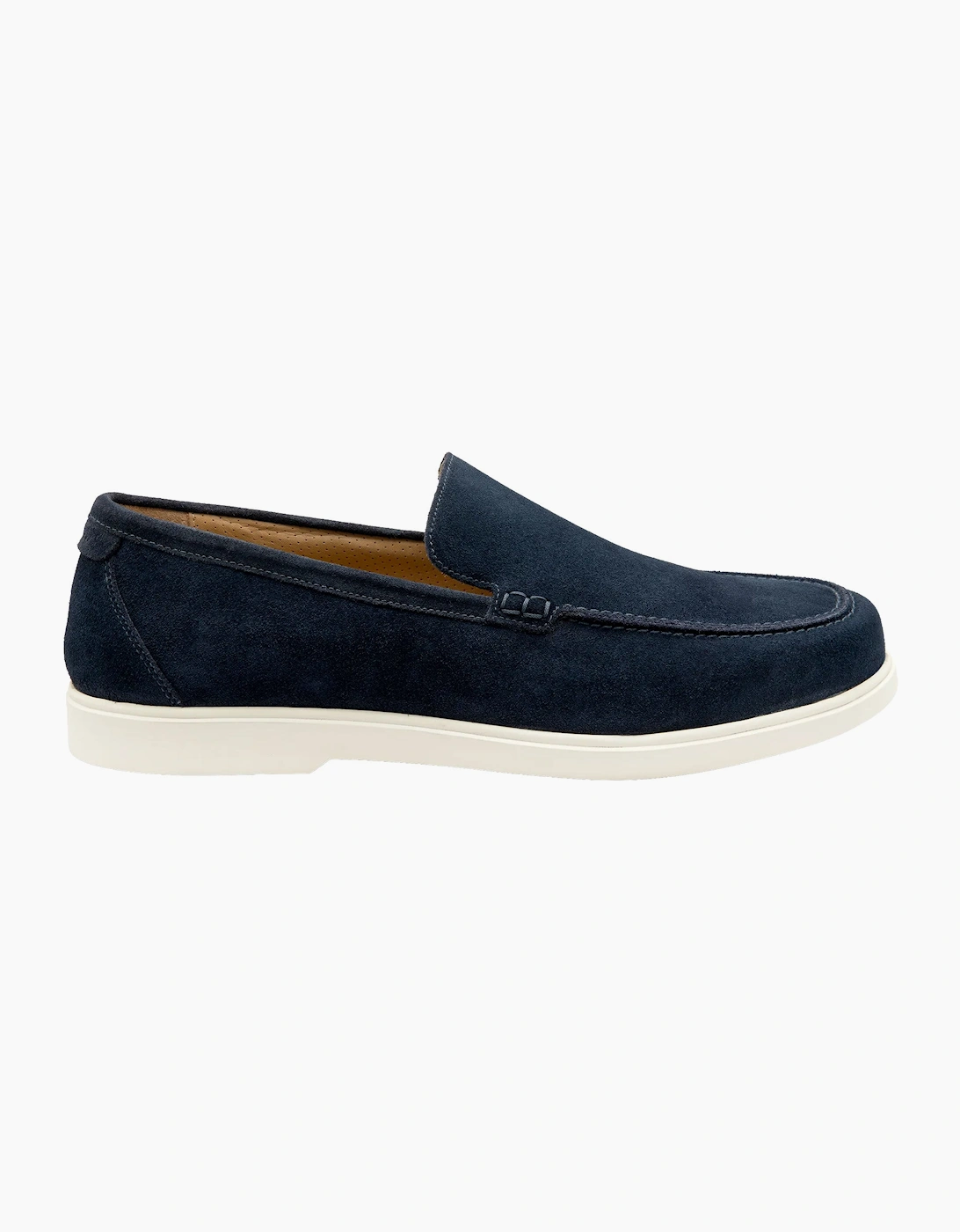 TUSCANY SUEDE CASUAL SHOE NAVY SUEDE, 5 of 4