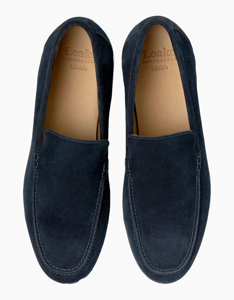 TUSCANY SUEDE CASUAL SHOE NAVY SUEDE