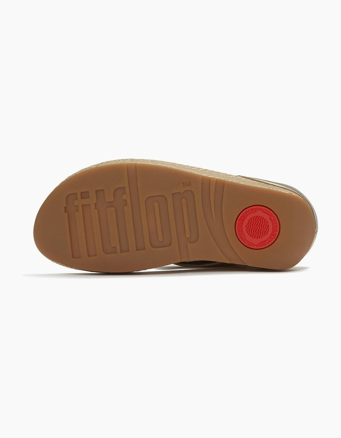 Lulu Lux Graphic-Weave Toe-Post Leather Women's Platino Sandals