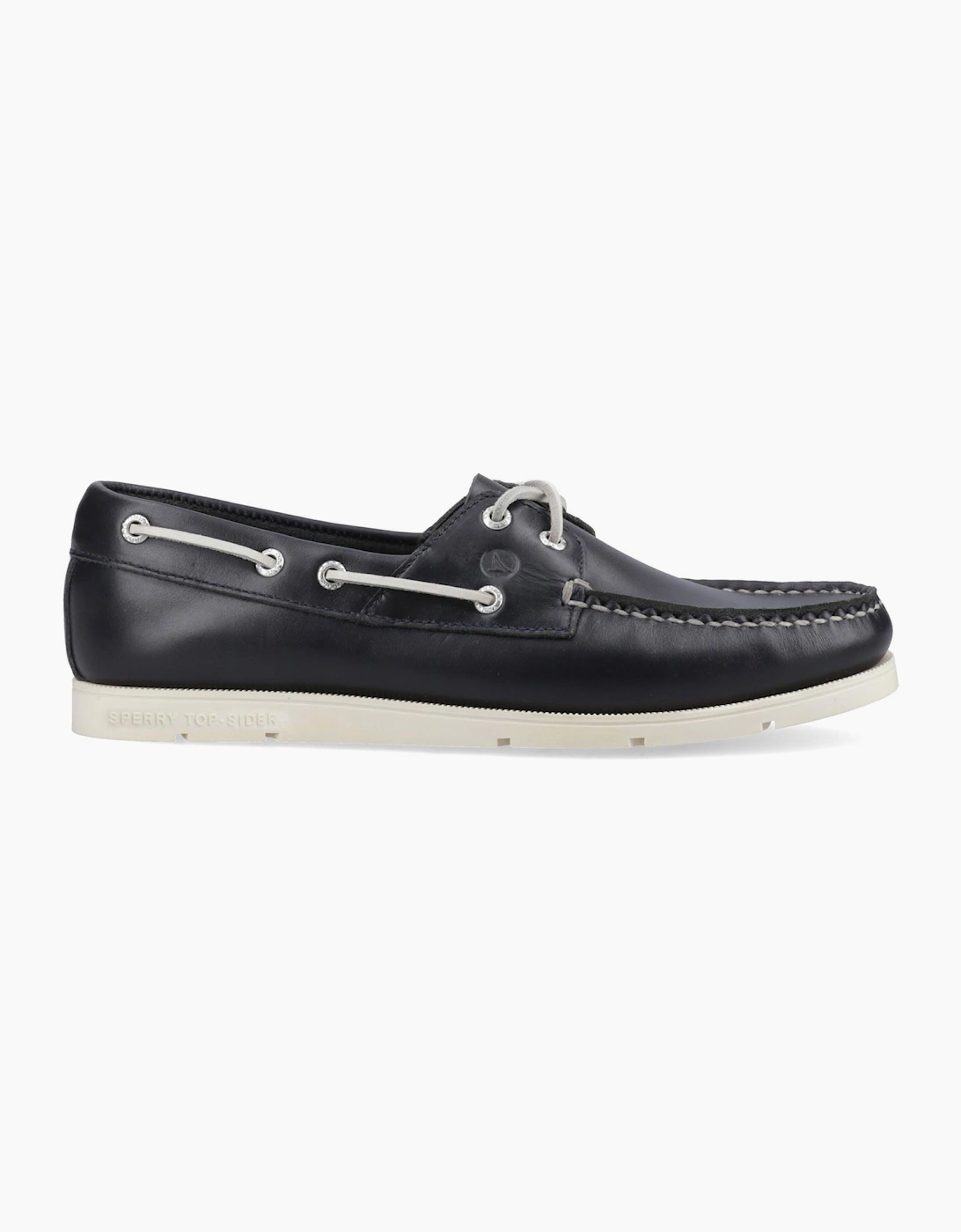 Sperry Oakland 2 Eye Boat Leather Men's Navy Boat Shoes