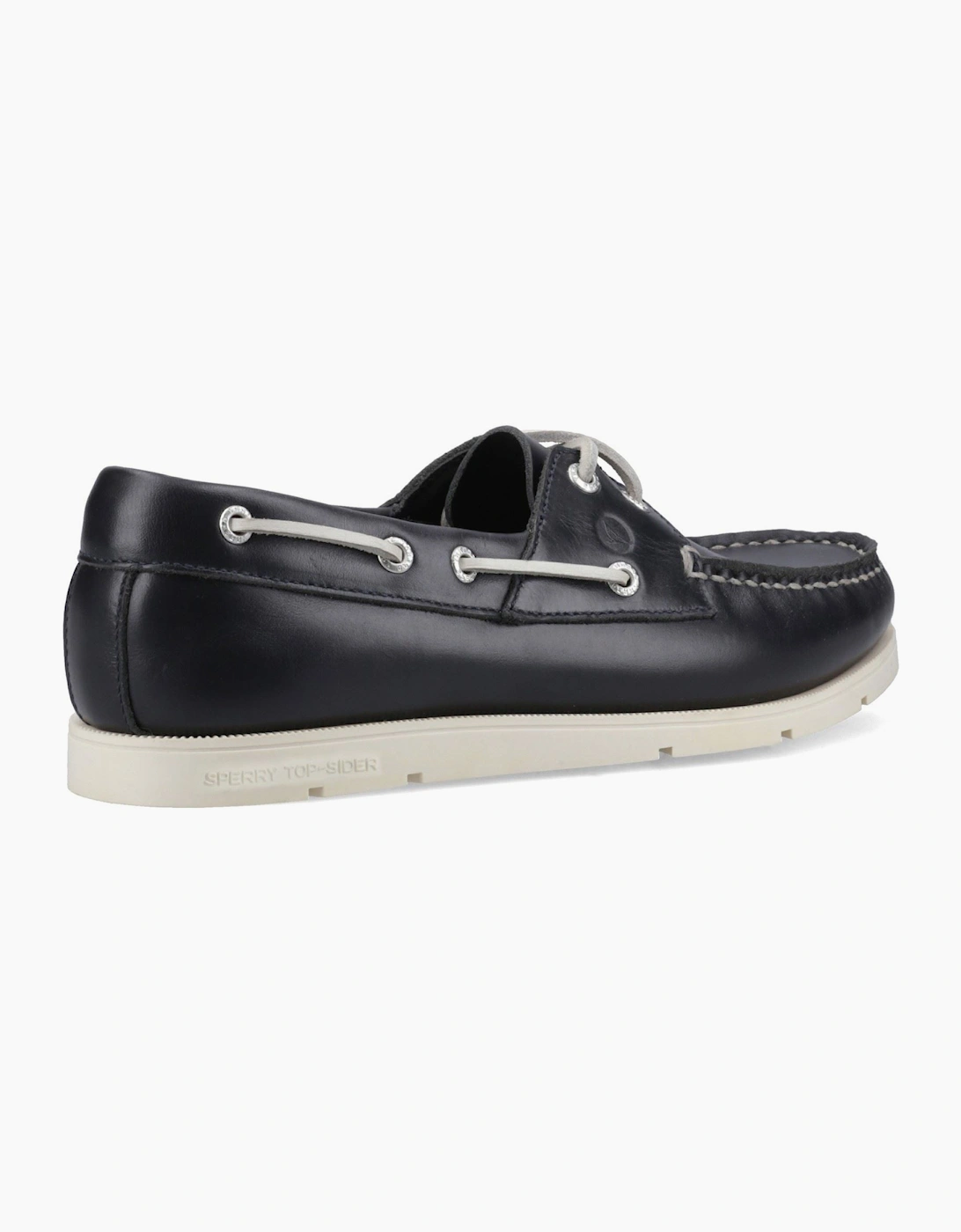 Sperry Oakland 2 Eye Boat Leather Men's Navy Boat Shoes