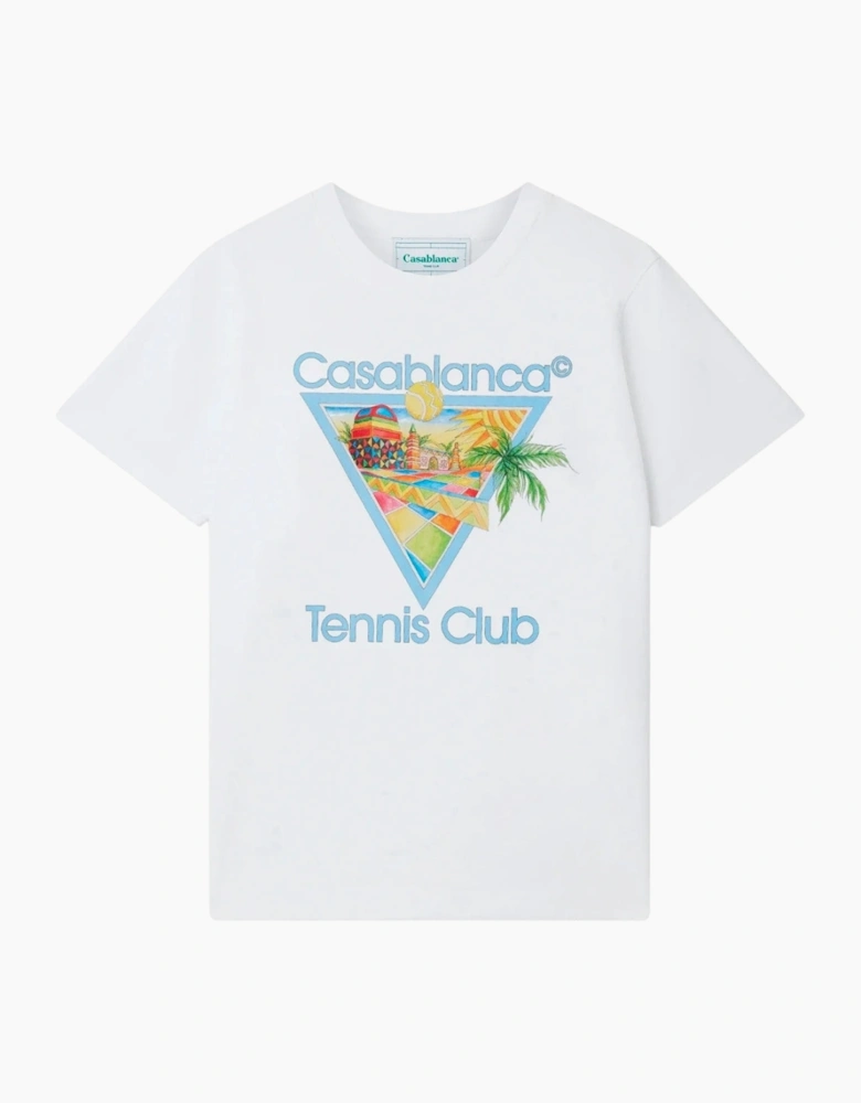 Afro Cubism Tennis Club White T-Shirt