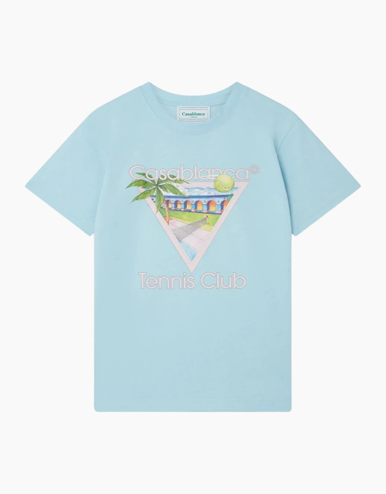 Tennis Club Icon Pale Blue T-Shirt