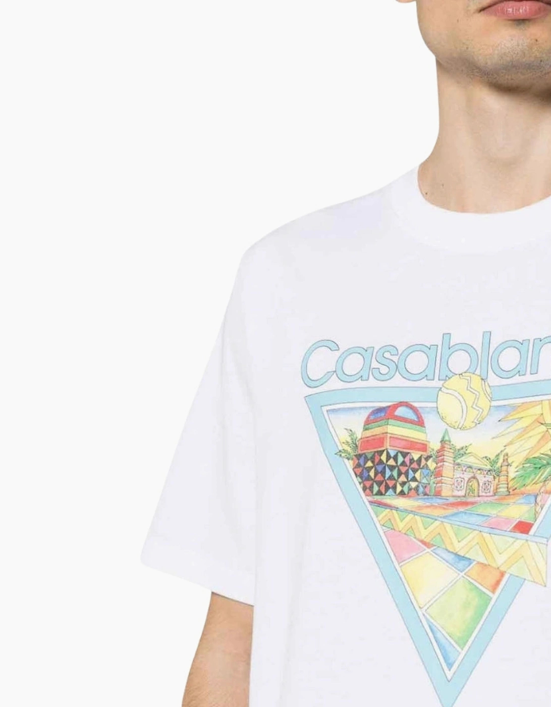 Afro Cubism Tennis Club White T-Shirt