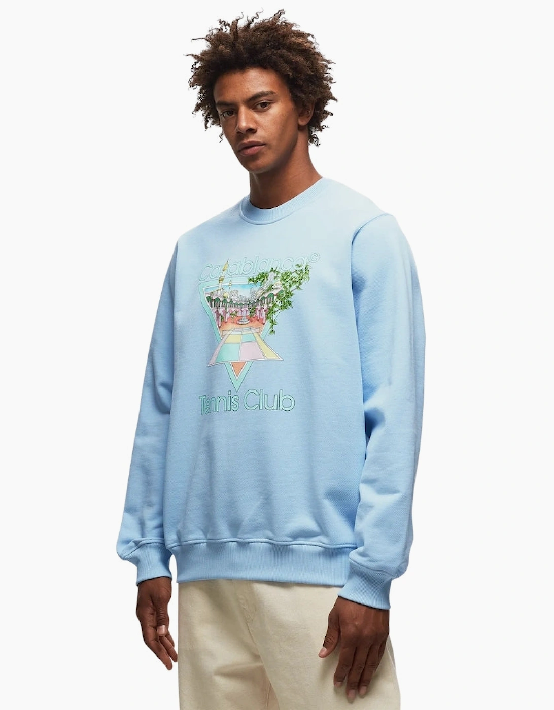Tennis Club Icon Patelle Pale Blue Sweatshirt