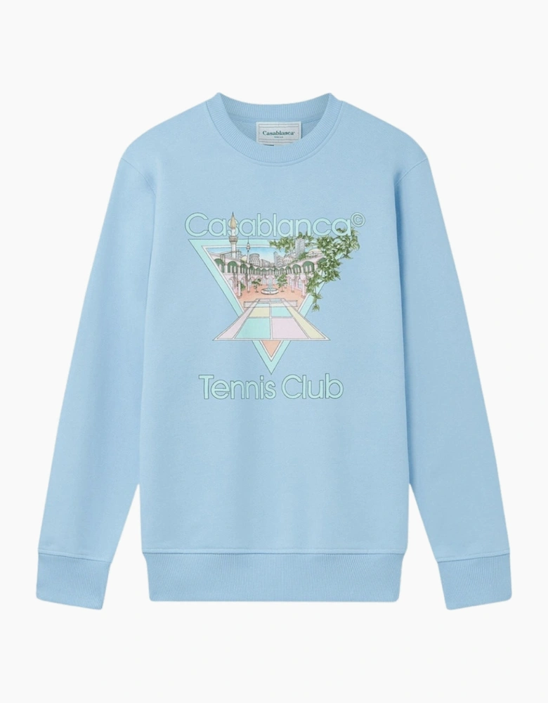Tennis Club Icon Patelle Pale Blue Sweatshirt