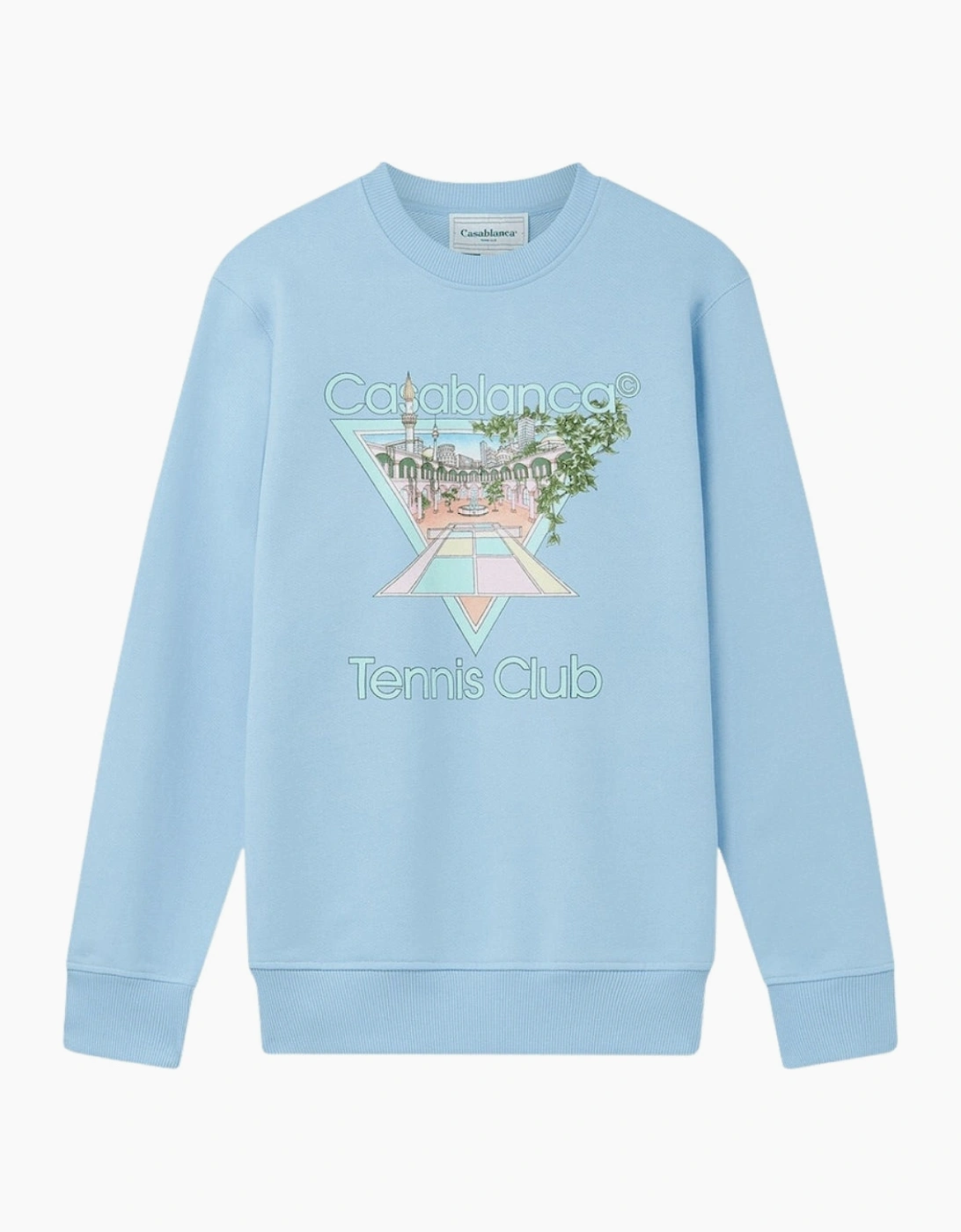 Tennis Club Icon Patelle Pale Blue Sweatshirt, 5 of 4