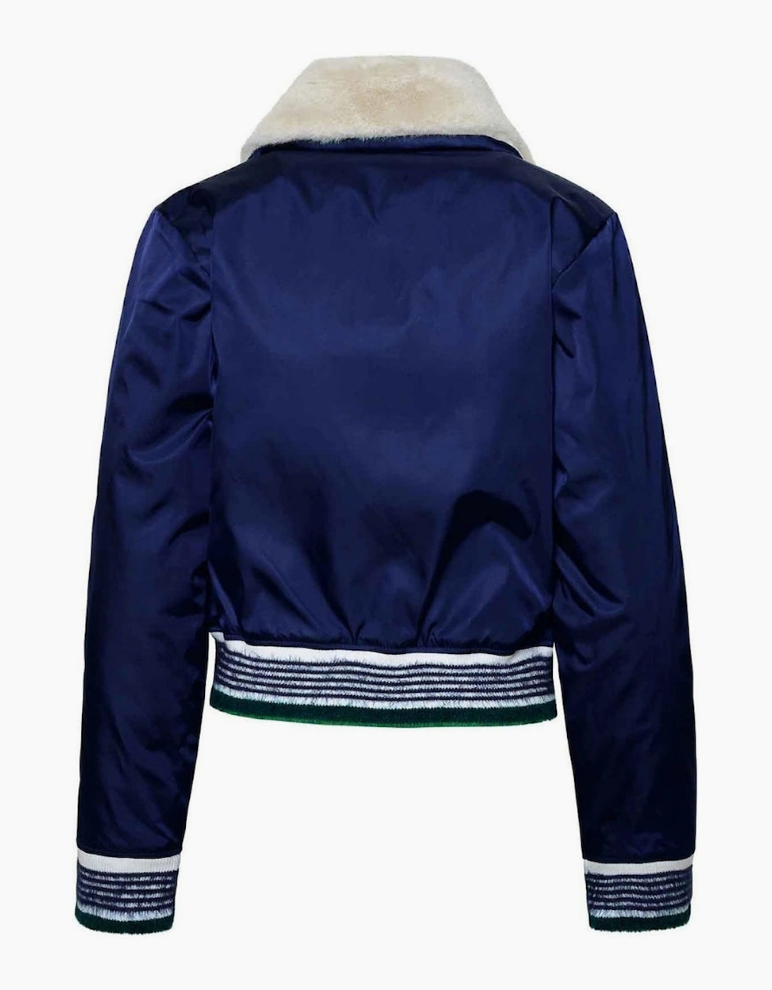Nylon Bomber Navy Blue Jackets