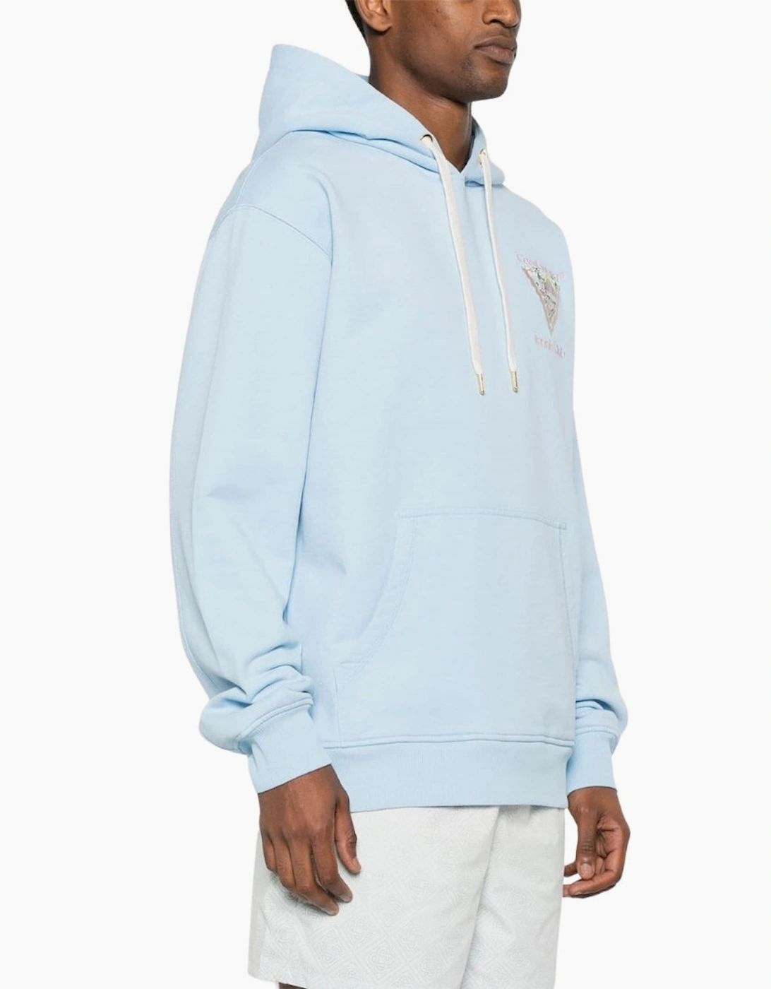 Embroidered Maison De Reve Pale Blue Hoodie