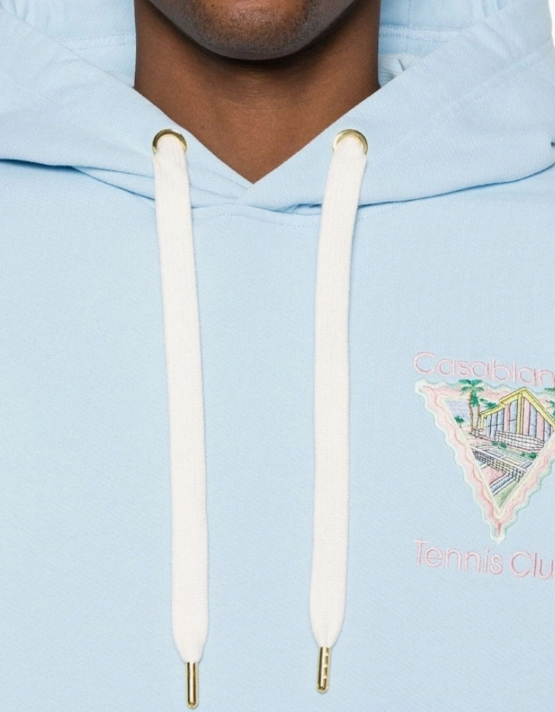 Embroidered Maison De Reve Pale Blue Hoodie