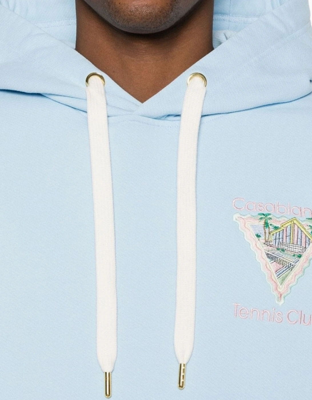 Embroidered Maison De Reve Pale Blue Hoodie