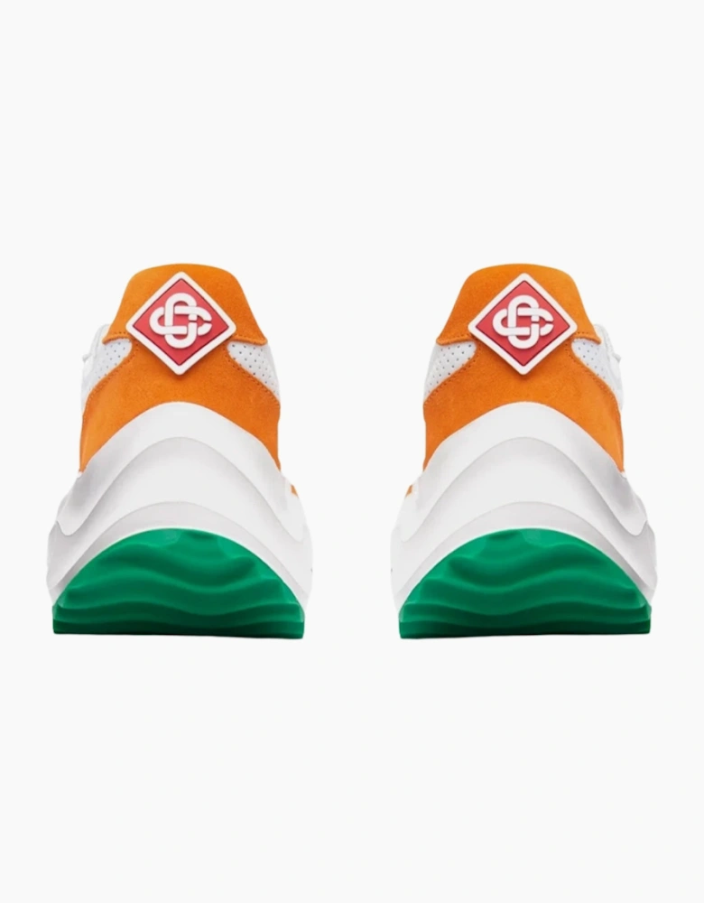 Atlantis Sneaker Orange Detail White Shoes