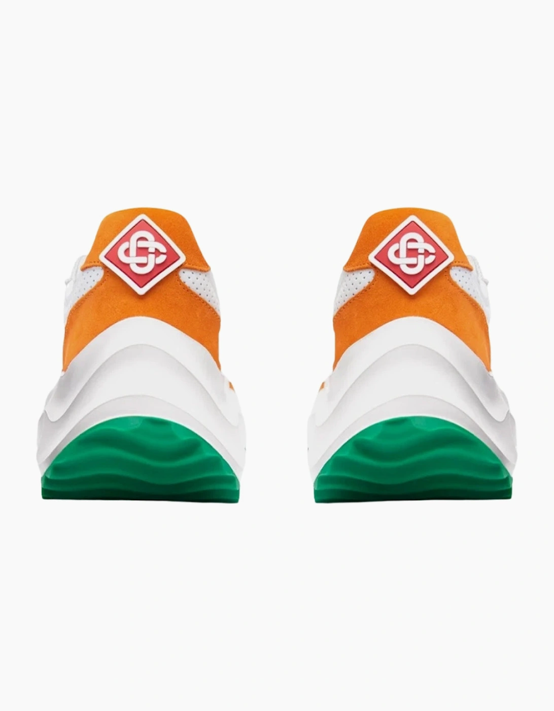 Atlantis Sneaker Orange Detail White Shoes