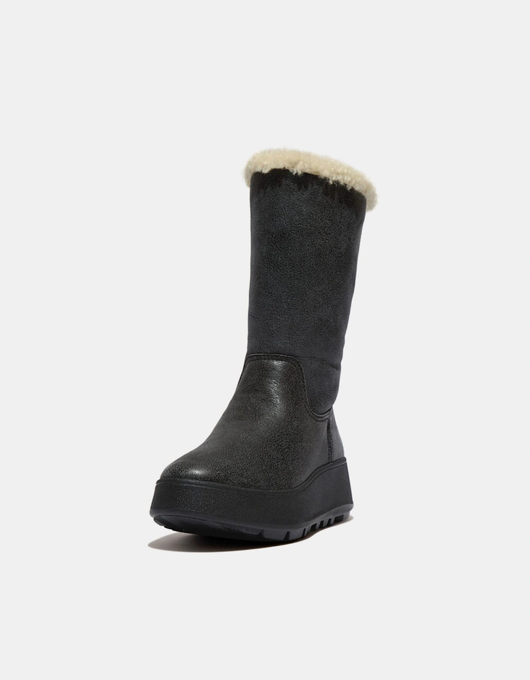 F-Mode Shearling Flatform Boots
