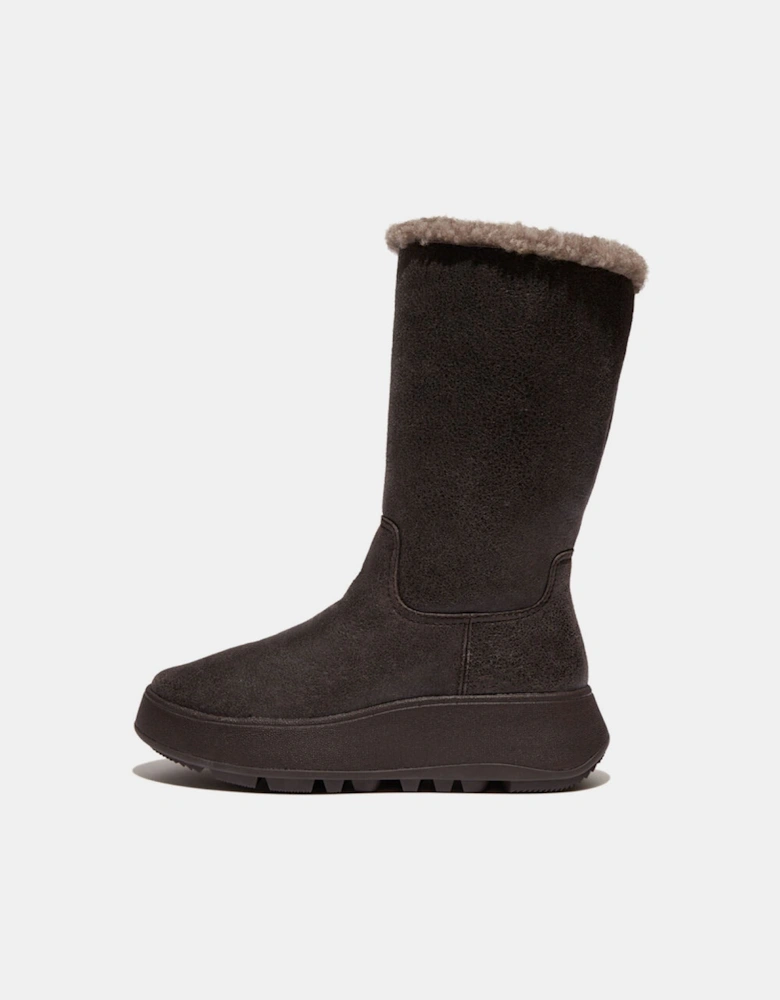 F-Mode Shearling Flatform Calf Boots
