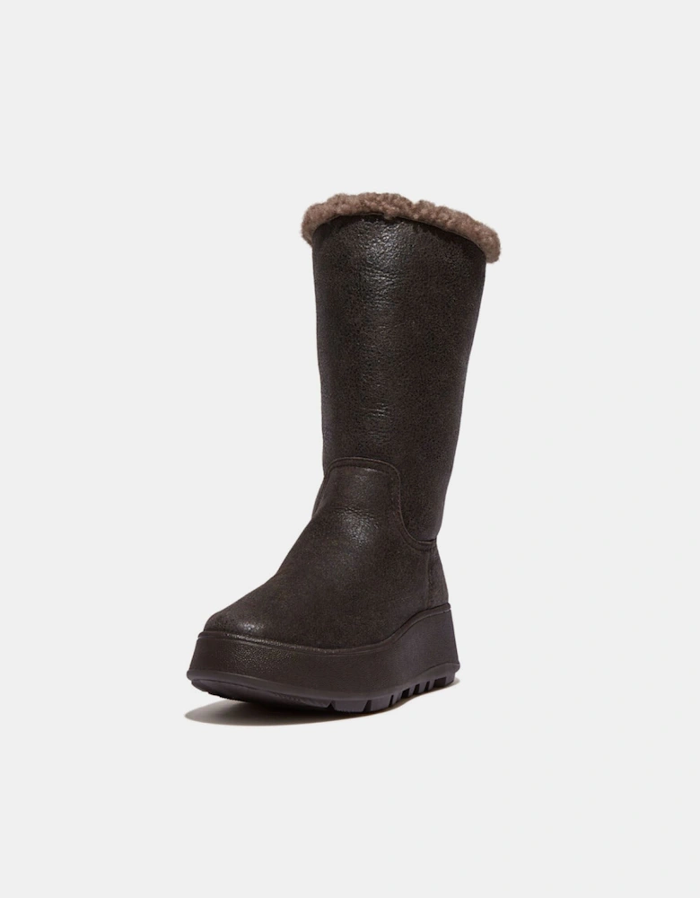F-Mode Shearling Flatform Calf Boots