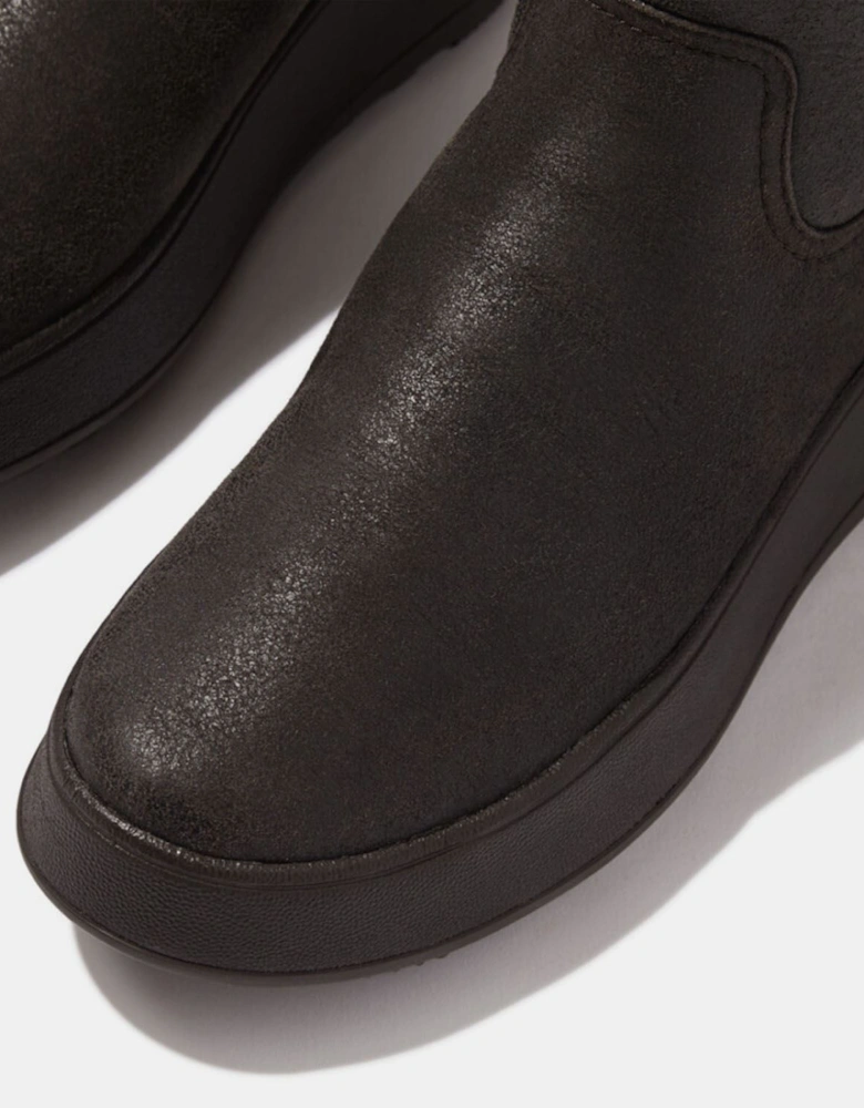 F-Mode Shearling Flatform Calf Boots