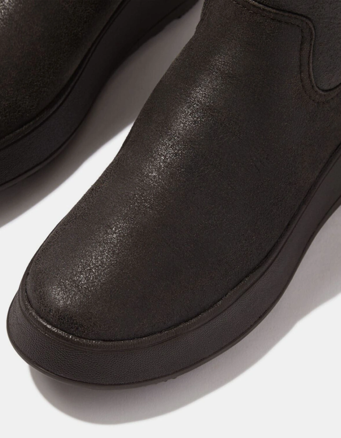 F-Mode Shearling Flatform Calf Boots