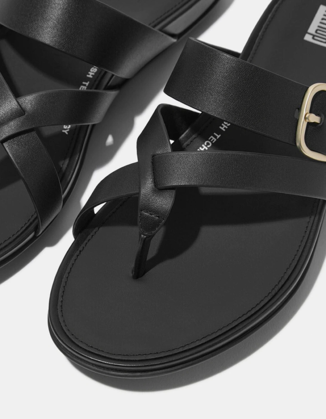 Gracie Buckle Leather Strappy Sandals