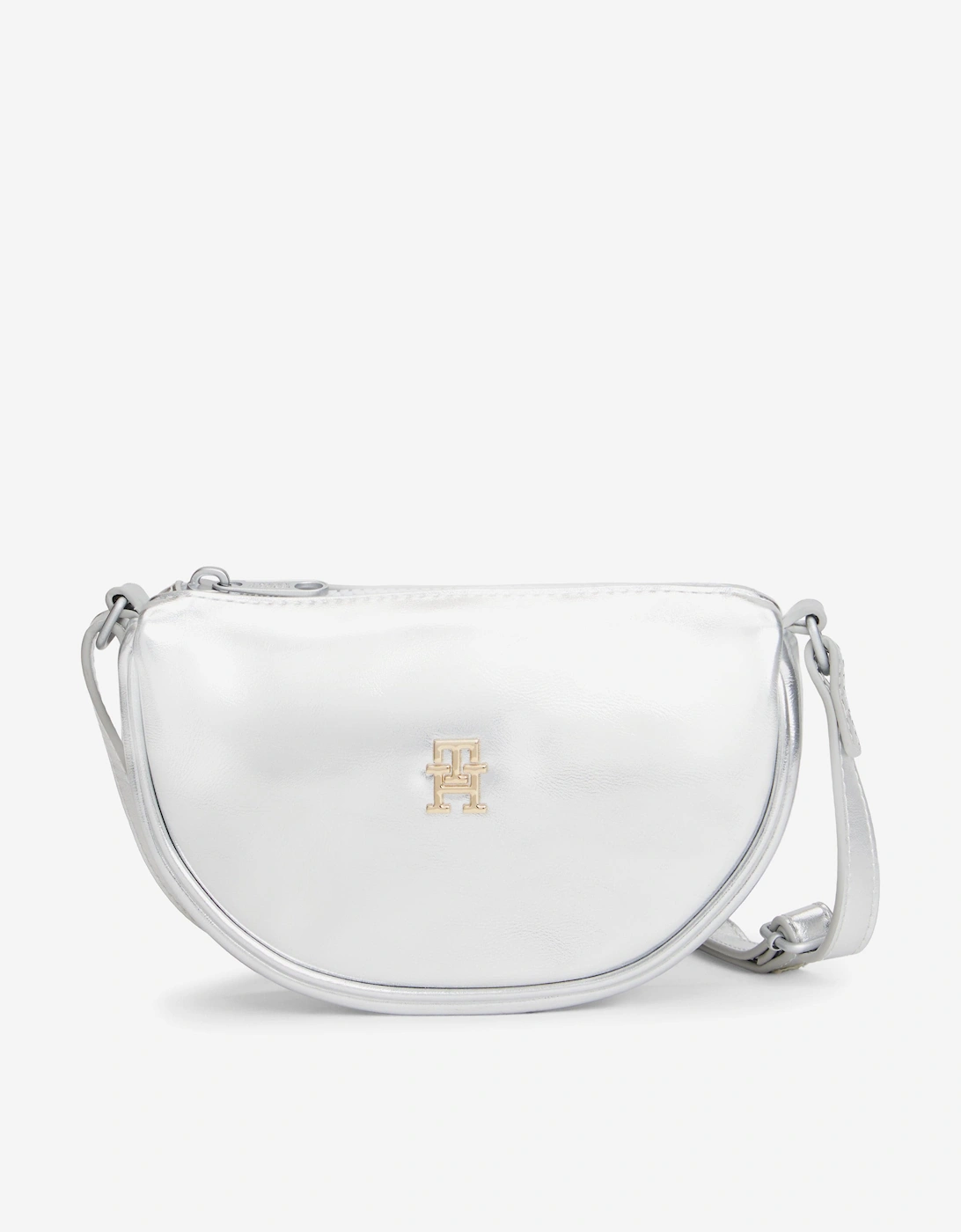 Girls Festive Crossbody Moon Bag in Silver (19.8cm), 6 of 5